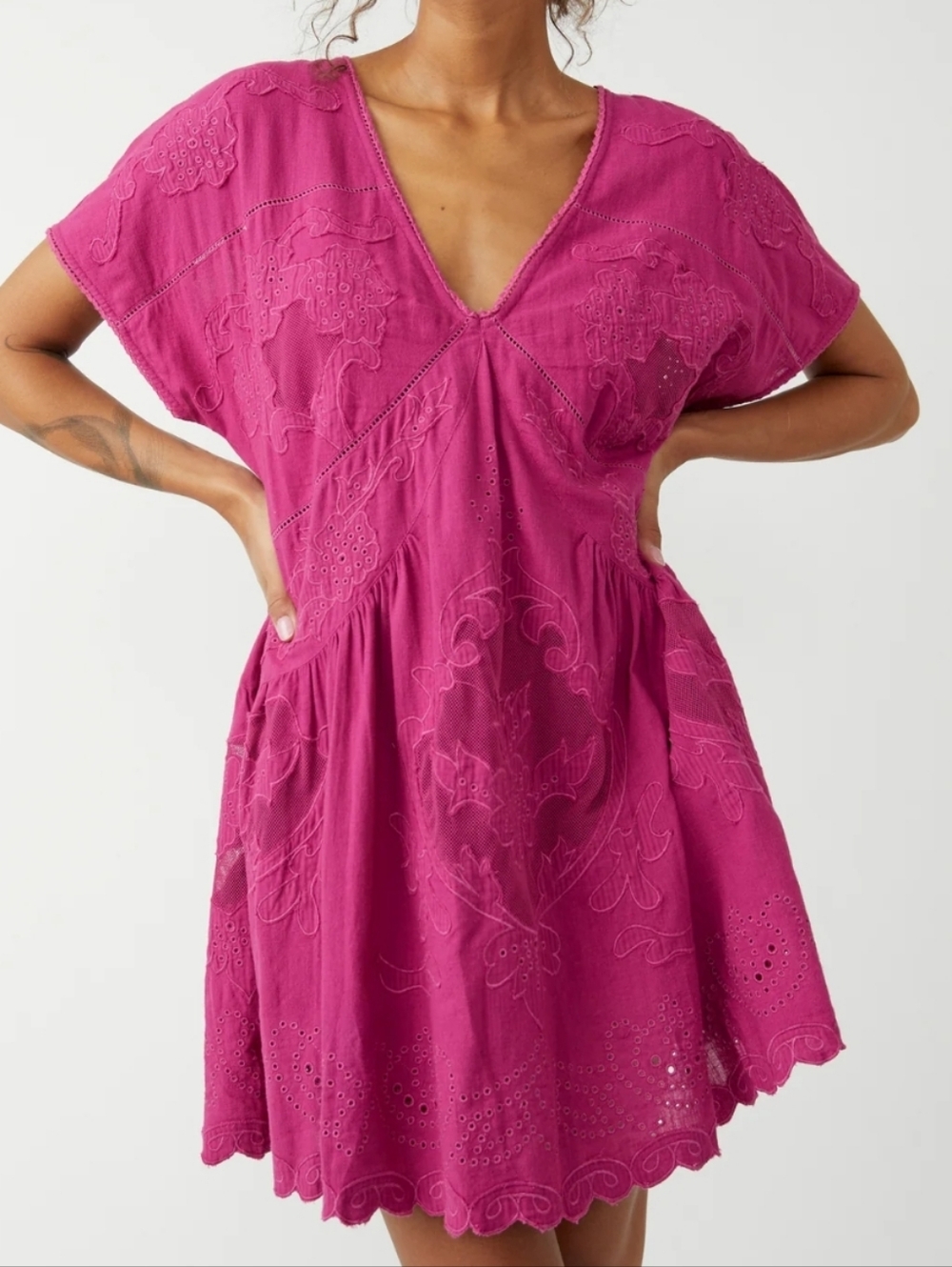 NWT Free People - Serenity Mini Dress - Picture 6 of 12